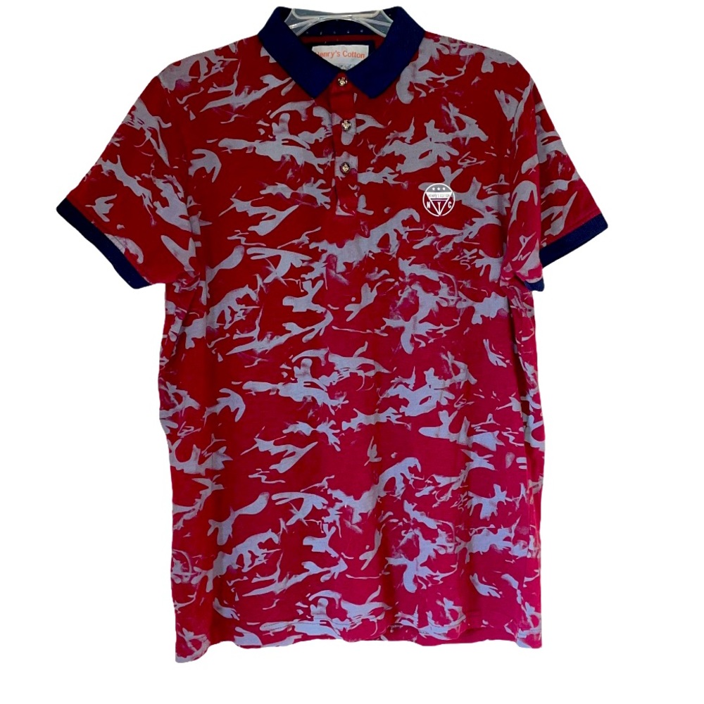 Henry’s Cotton Polo Printed Super Soft Size:Xlg
